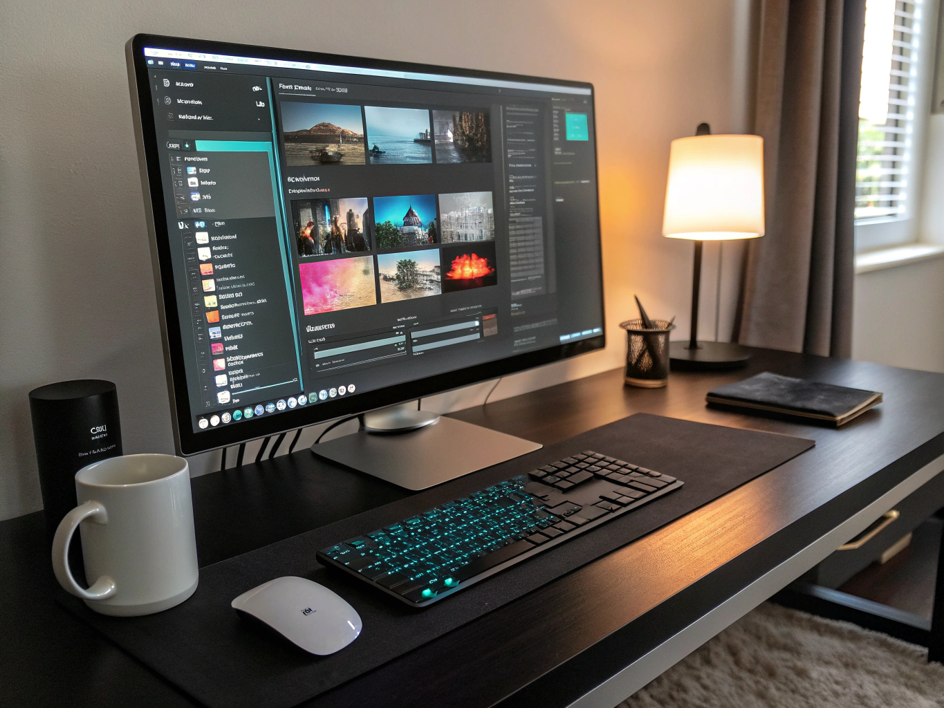 ChromaCore RAW color grading viewport showing 32-bit color histogram curves