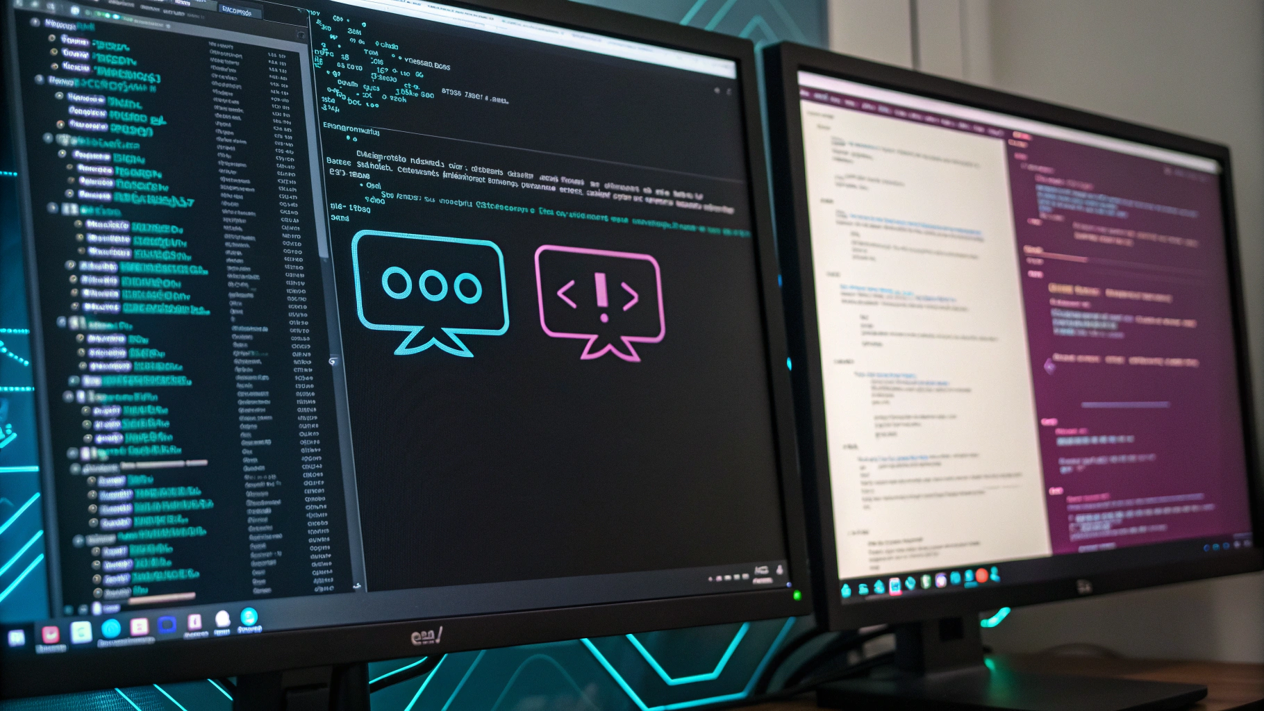 Developer workstation with media processing pipelines and code editors